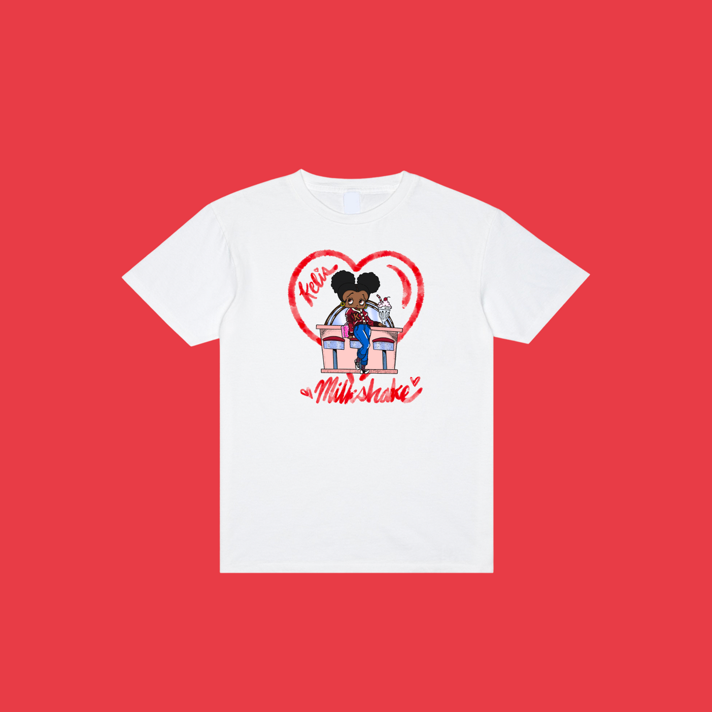 Kelis Milkshake -white Tshirt