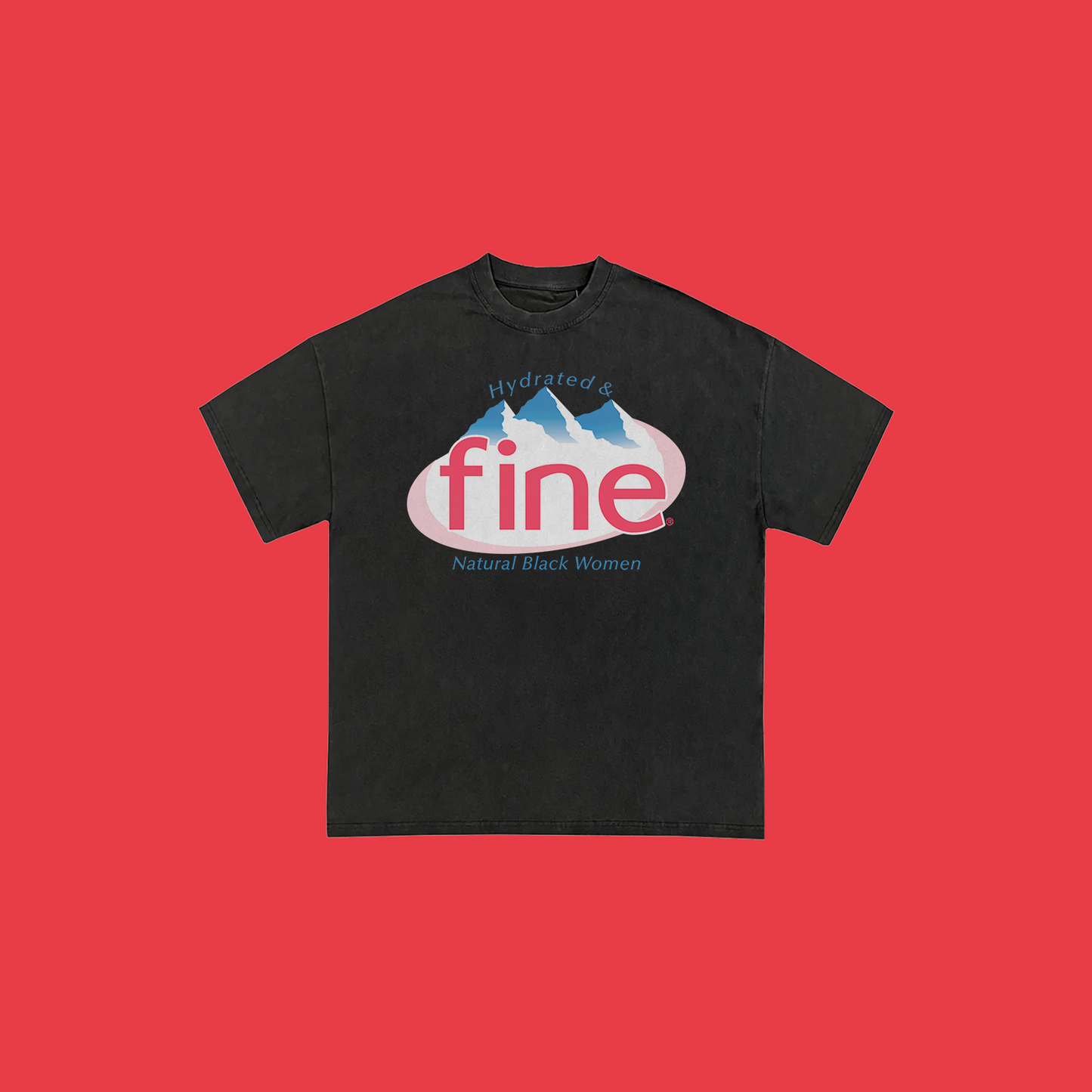 Hydrated & Fine Vintage black Tshirt