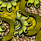 Origami African fabric pants - Lemon /Lime