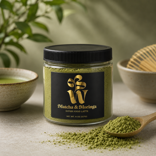 Matcha Latte (Ceremonial Matcha & Organic Moringa)
