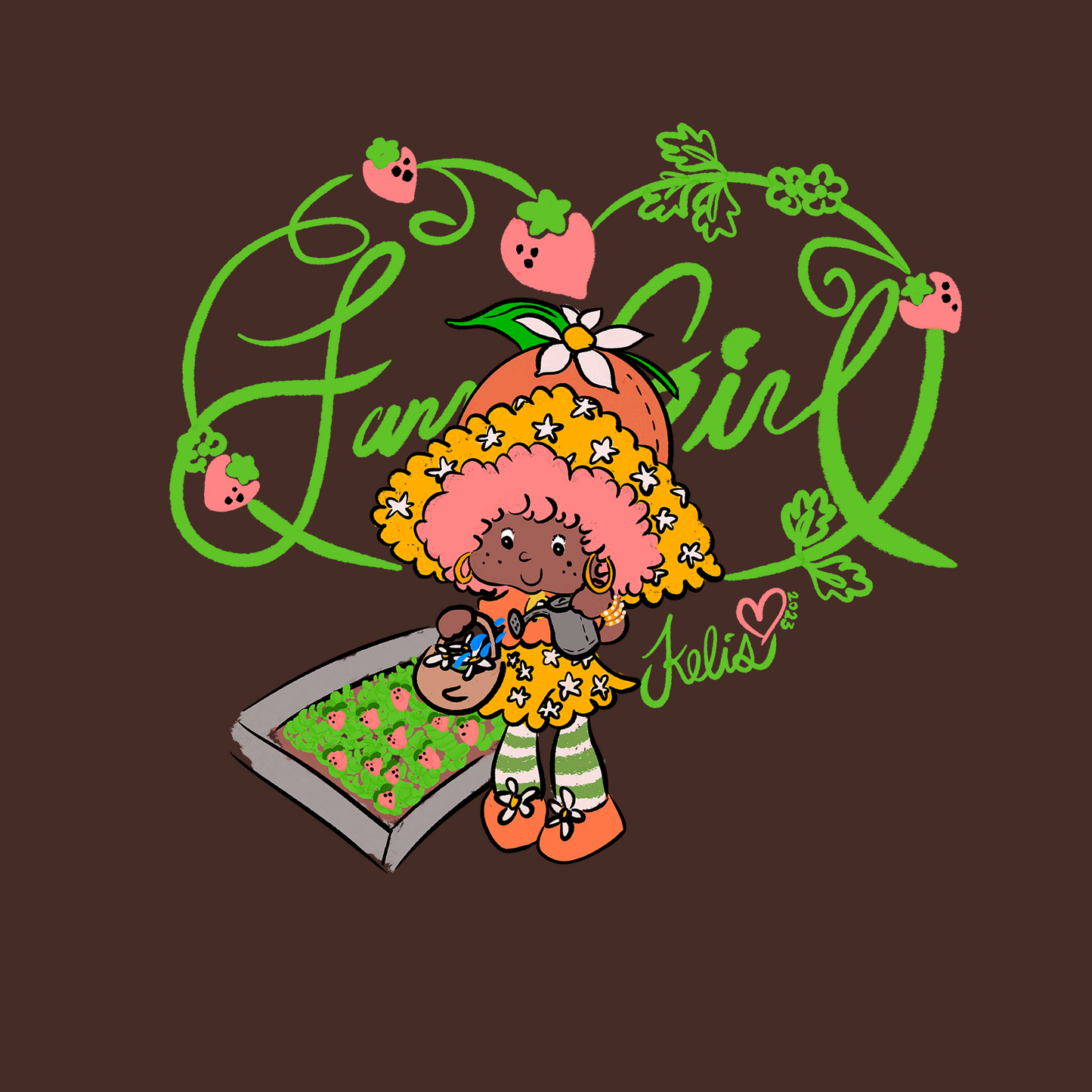 STRAWBERRY PATCH T SHIRT