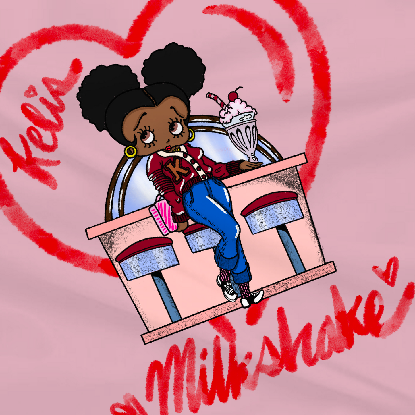 Kelis Milkshake - pink Tshirt
