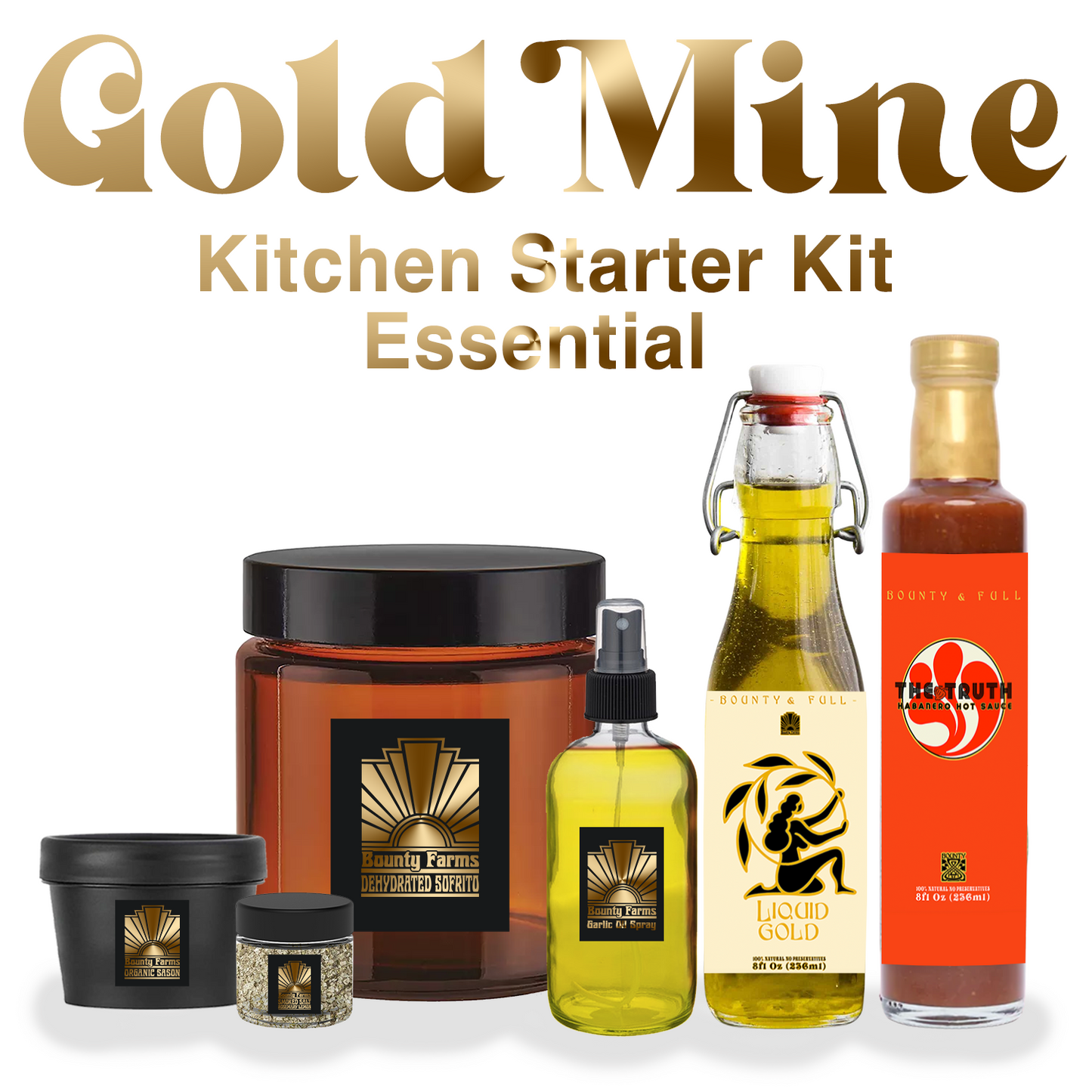 GOLD MINE Kitchen Essential Starter Kit Bounty & Full